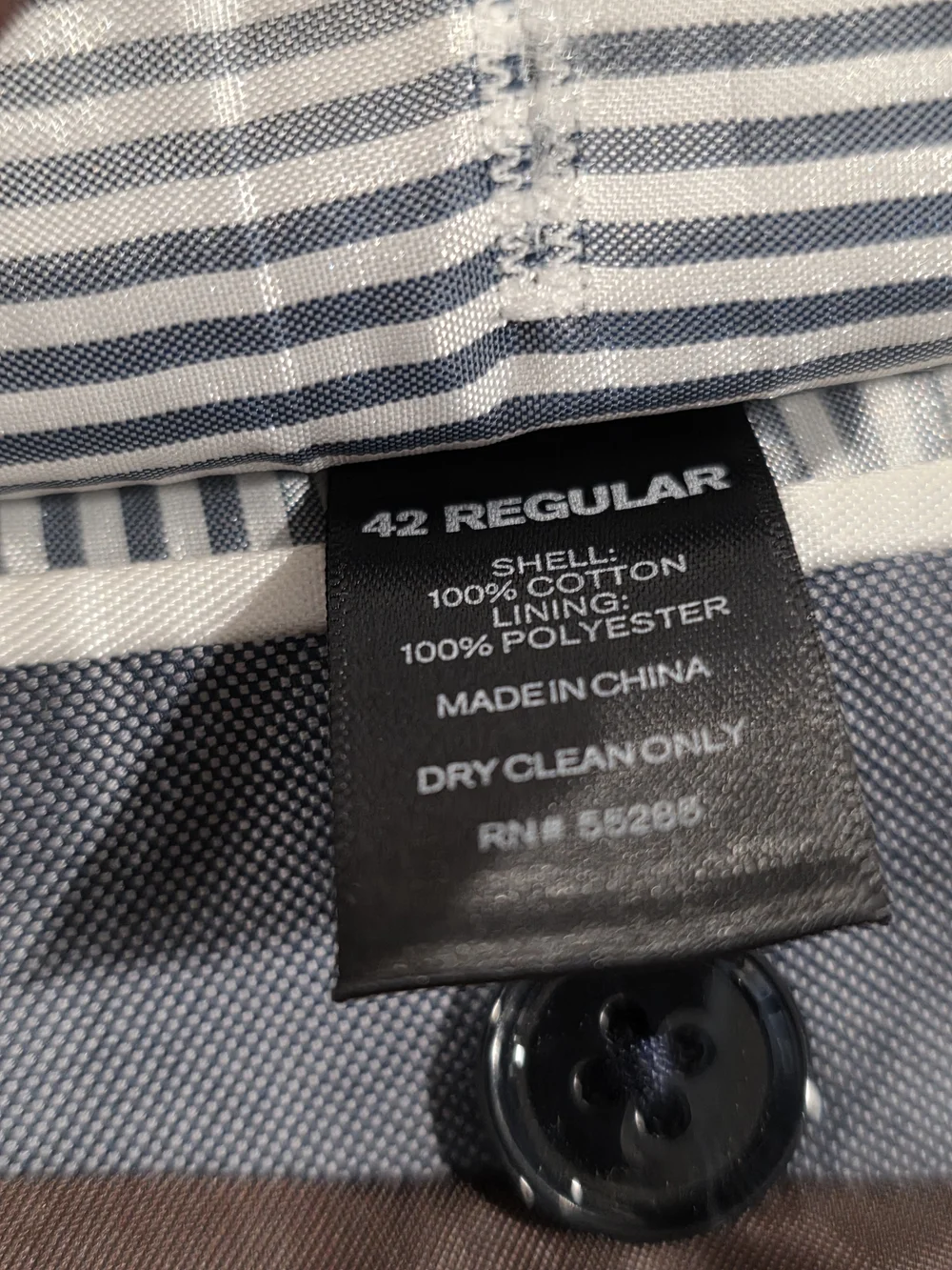 42R Men's Express Photographer Blazer 100% Cotton Slim Fit Gray Sport Coat
